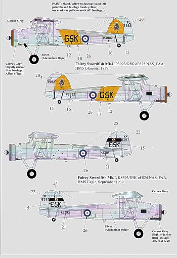 Xtradecal X48073 1:48 Fleet Air Arm Fairey Swordfish Mk.I 1938-39