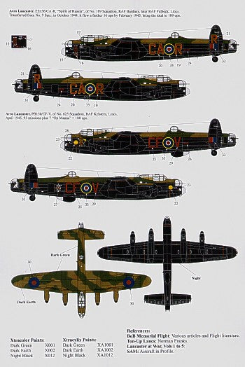 Xtradecal X48074 1:48 REPRINTED! Avro Lancaster B Mk.I/III Ton-Up Avro Lancaster