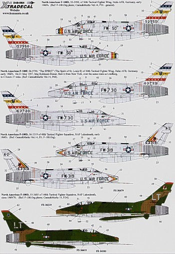 Xtradecal X48084 North-American F-100D/F Super Sabre Pt 2 1:48