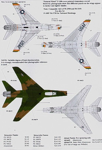 Xtradecal X48084 North-American F-100D/F Super Sabre Pt 2 1:48