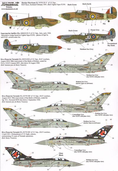 Xtradecal X48096 1:48 RAF 111 Squadron History Pt 1