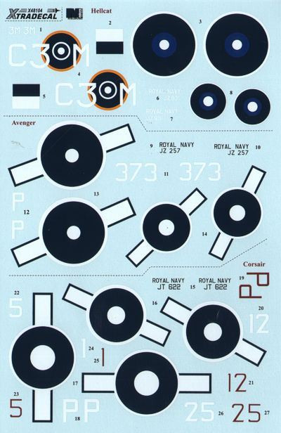 Xtradecal X48104 1:48 Yanks with Roundels Part 3 U.S