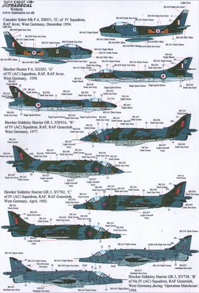 Xtradecal X48107 1:48 RFC/RAF 100 Years of 4 Sqn Part 2