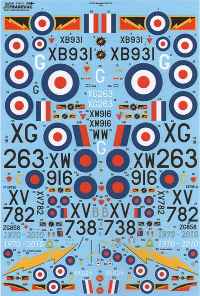 Xtradecal X48107 1:48 RFC/RAF 100 Years of 4 Sqn Part 2