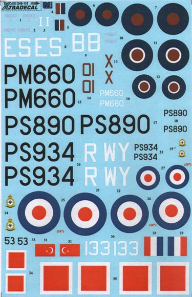 Xtradecal X48118 1:48 Supermarine Spitfire PR Mk.XIX