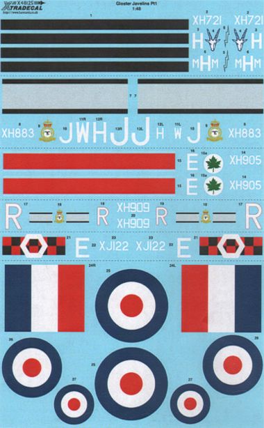 Xtradecal X48125 1:48 Gloster Javelin FAW Mk.9 Part 1
