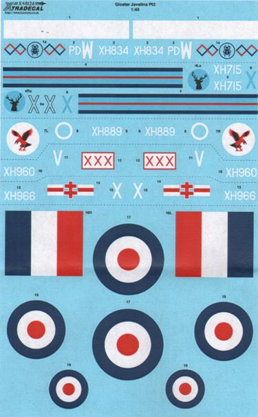 Xtradecal X48126 1:48 Gloster Javelin FAW Mk.9 Part 2