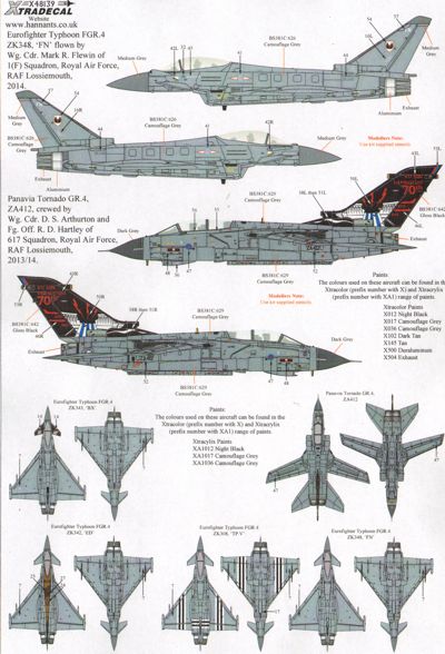 Xtradecal X48139 1:48 RAF 2014 Update