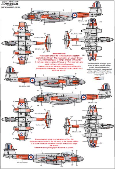 Xtradecal X48160 1:48 Gloster Meteor F