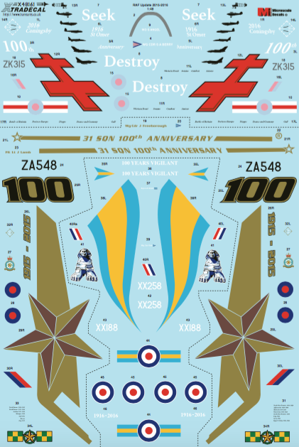 Xtradecal X48161 1:48 RAF Update 2015-2016