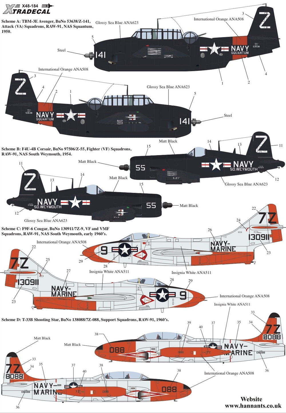 Xtradecal X48184 1:48 U.S