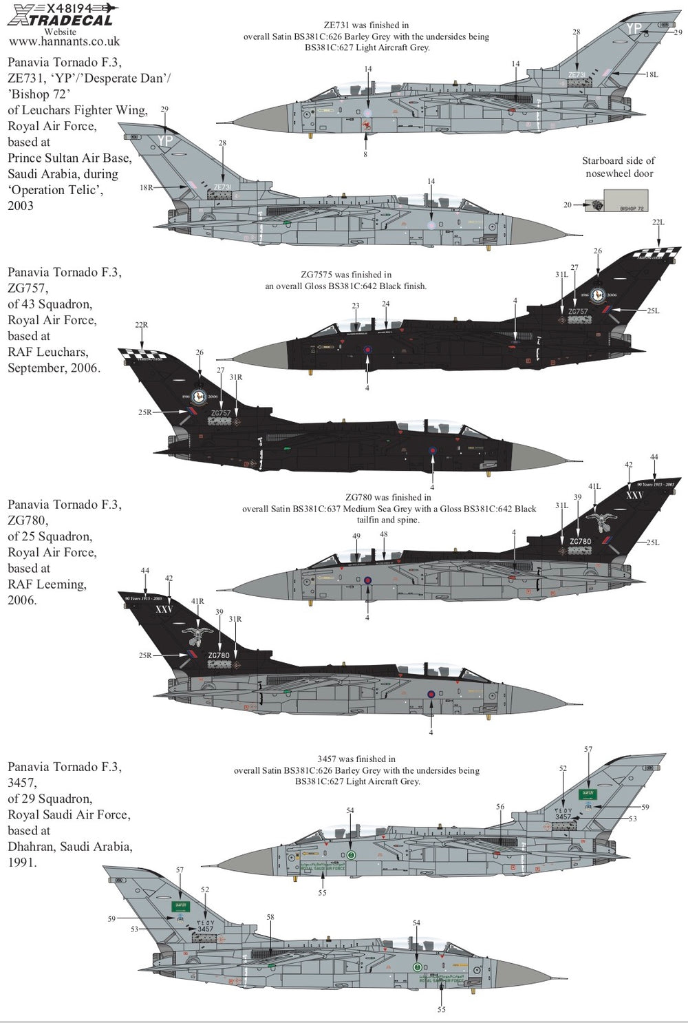 Xtradecal X48194 1:48 Panavia Tornado F.3 Part 1