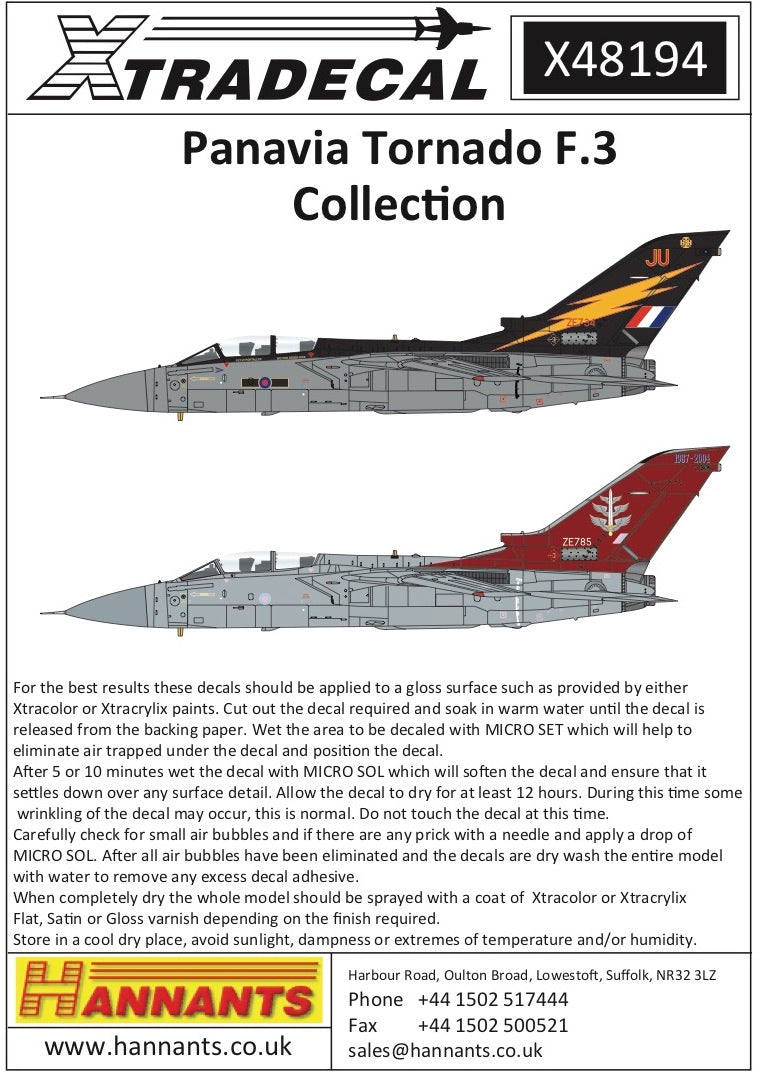 Xtradecal X48194 1:48 Panavia Tornado F.3 Part 1