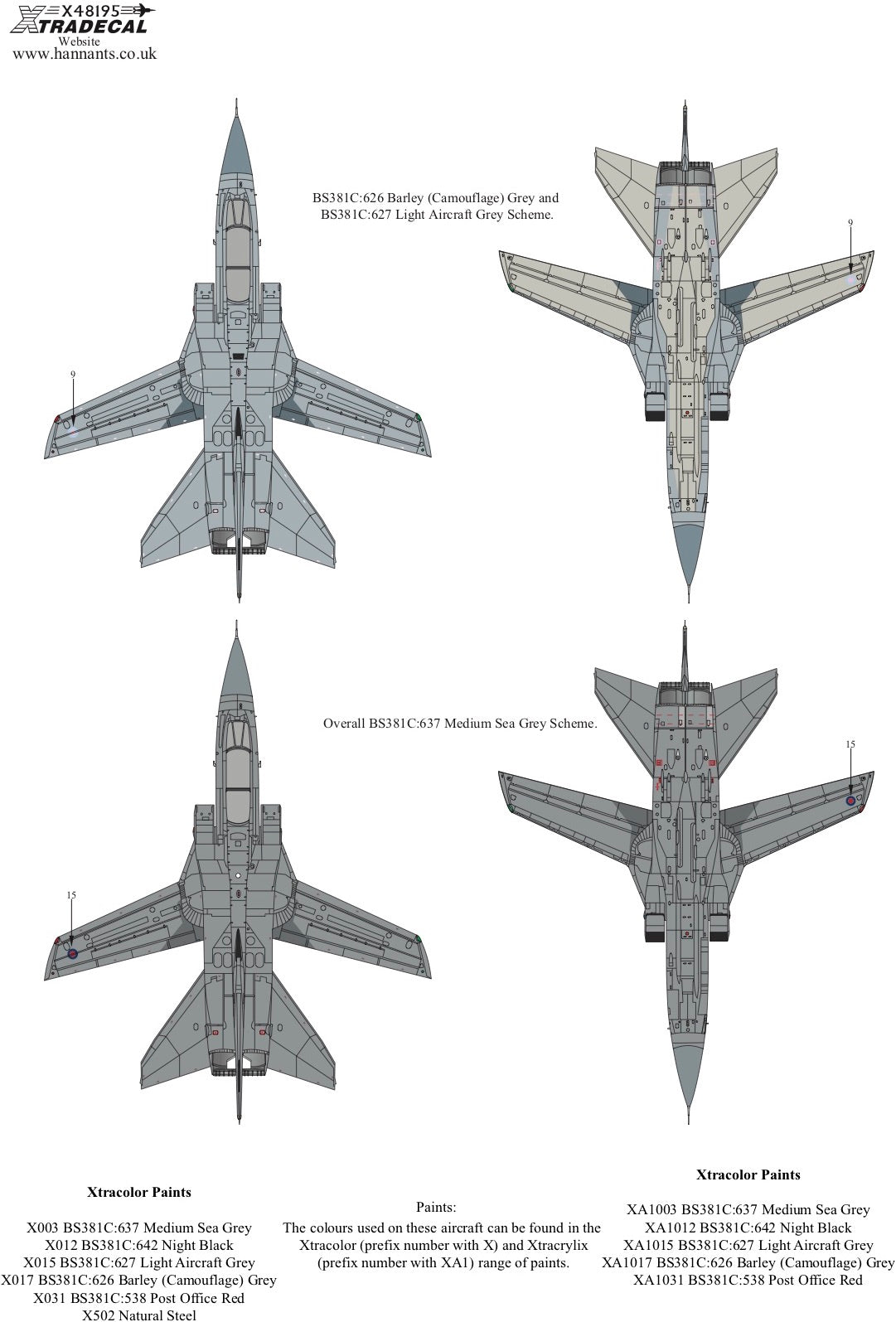 Xtradecal X48195 1:48 Panavia Tornado F.3 Part 2 56