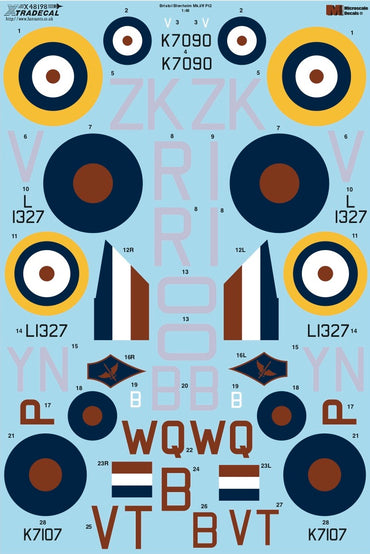 Xtradecal X48198 1:48 Bristol Blenheim Mk.I/Mk.If