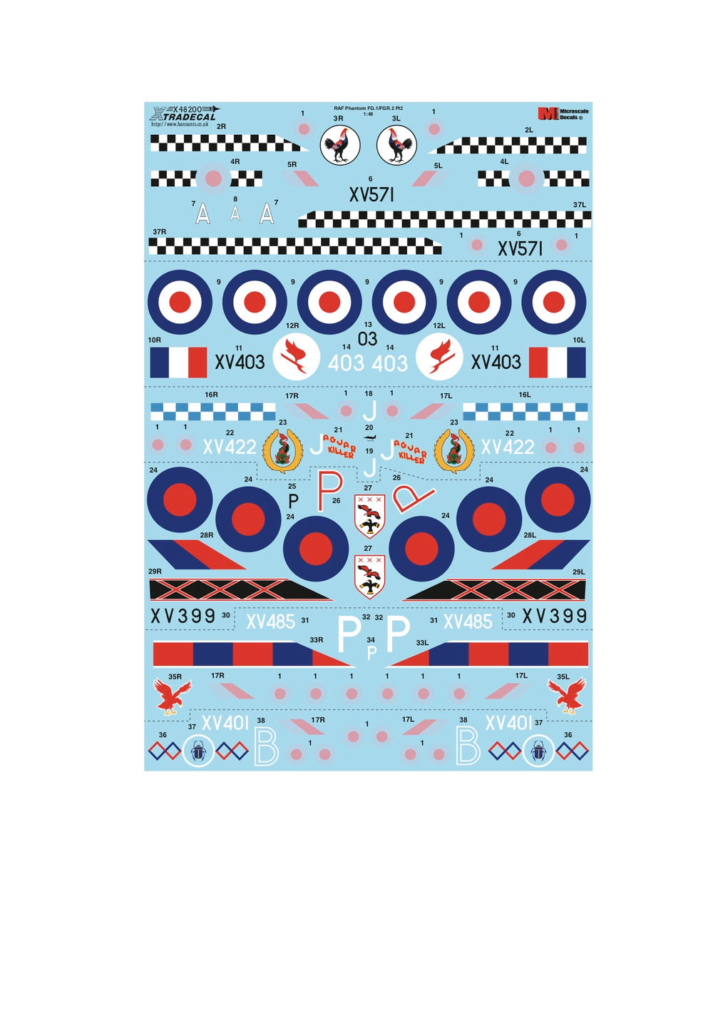 Xtradecal X48200 1:48 McDonnell-Douglas FG.1/FGR.2