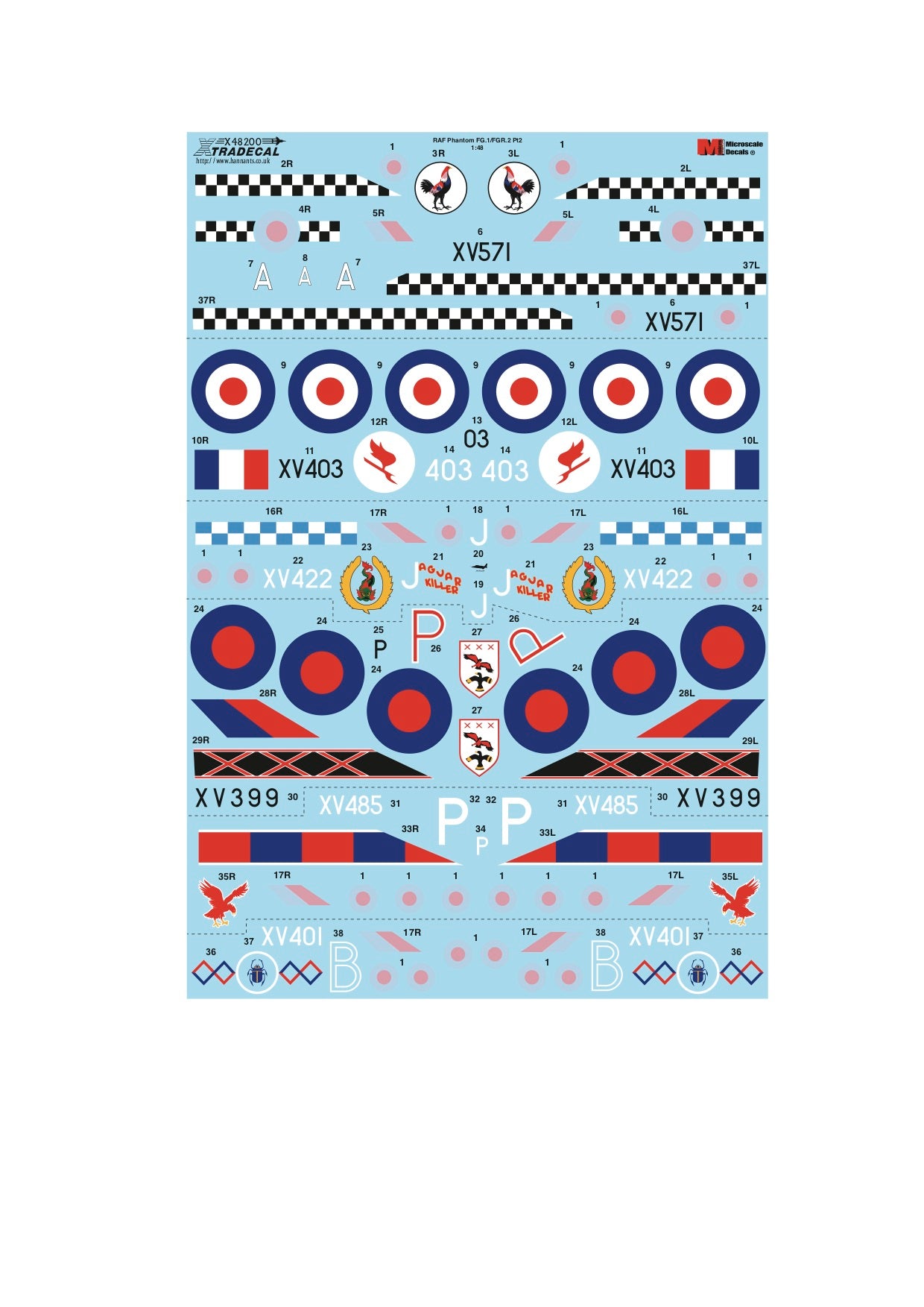 Xtradecal X48200 1:48 McDonnell-Douglas FG.1/FGR.2
