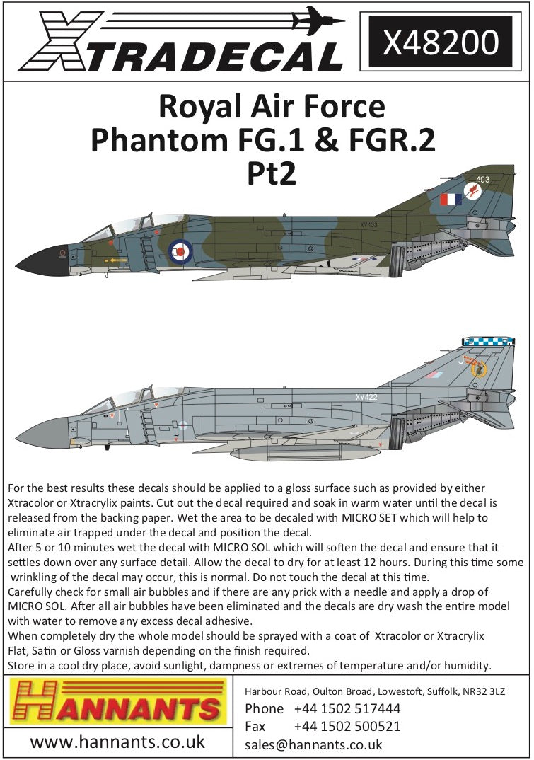 Xtradecal X48200 1:48 McDonnell-Douglas FG.1/FGR.2