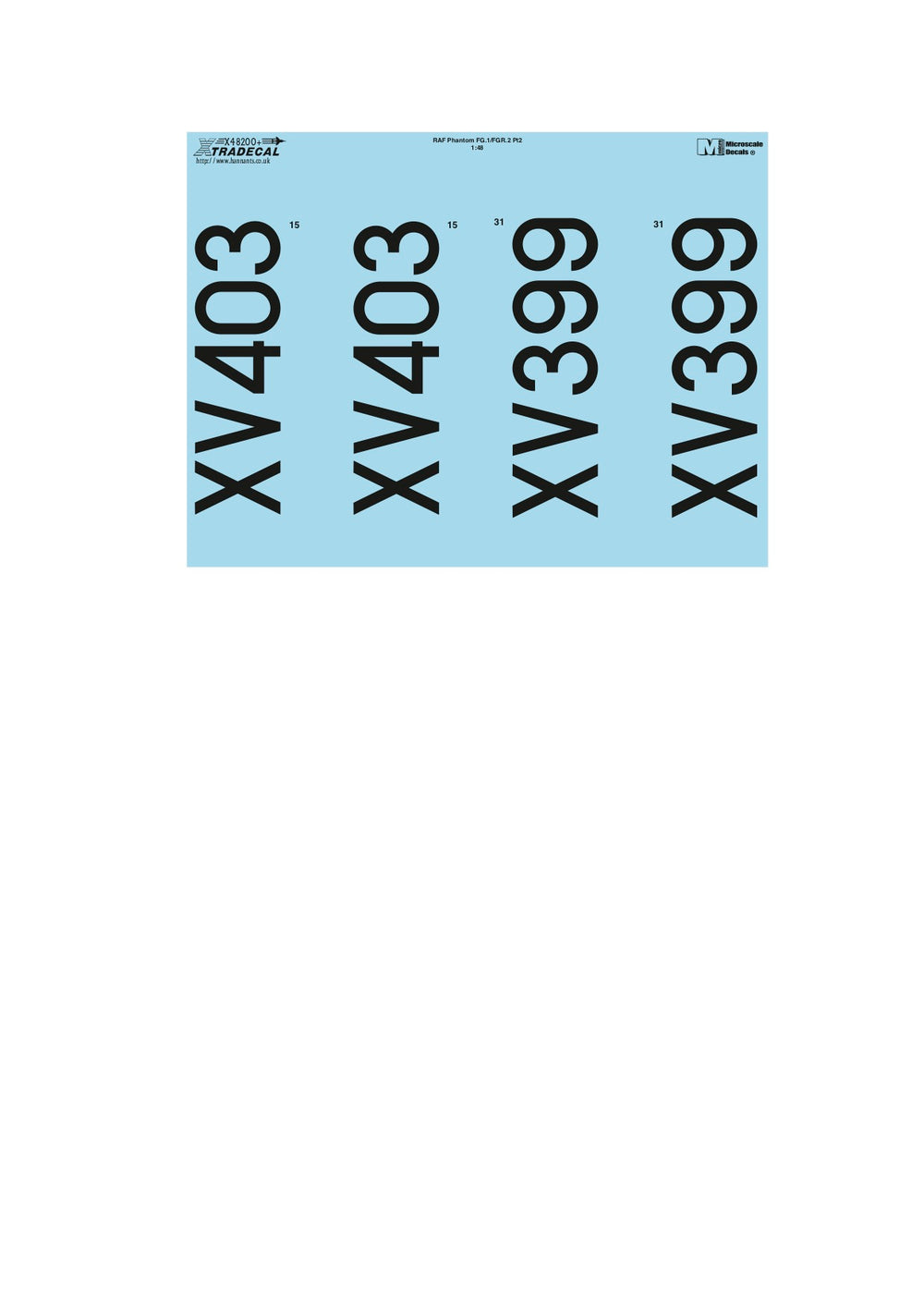 Xtradecal X48200 1:48 McDonnell-Douglas FG.1/FGR.2