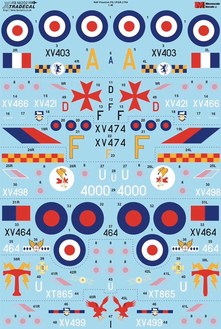 Xtradecal X48202 1:48 McDonnell-Douglas Phantom FG.1/FGR.2