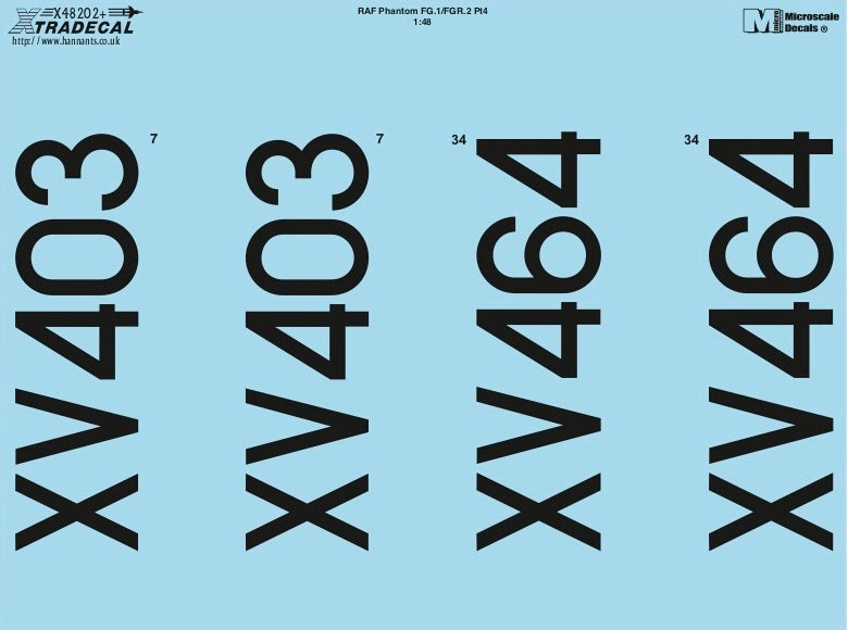Xtradecal X48202 1:48 McDonnell-Douglas Phantom FG.1/FGR.2