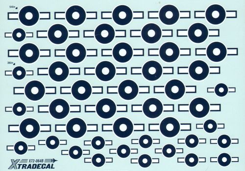 Xtradecal X72064 WWII British Pacific Fleet National Insignia 1:72
