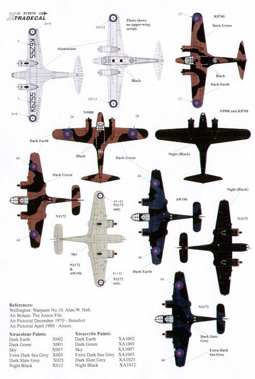 Xtradecal X72079 1:72 RAF Coastal Command 1938-42