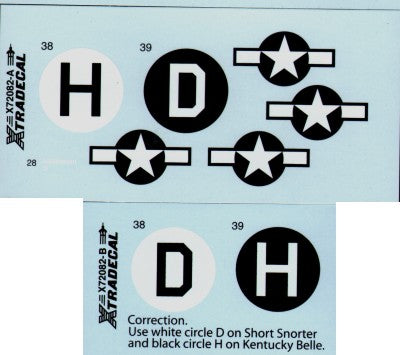 Xtradecal X72082 1:72 Consolidated B-24J Liberator