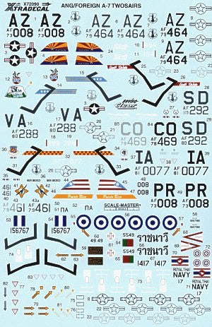Xtradecal X72090 1:72 LTV A-7K Corsair Twosair