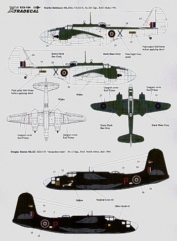 Xtradecal X72104 1:72 Mediterranean Twins