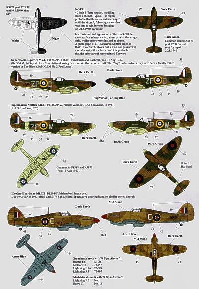 Xtradecal X72106 1:72 RAF 74