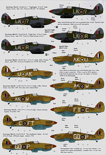 Xtradecal X72113 1:72 Hawker Hurricane Mk.IIc