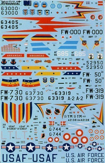 Xtradecal X72116 North-American F-100D/F Super Sabre Pt 1 1:72