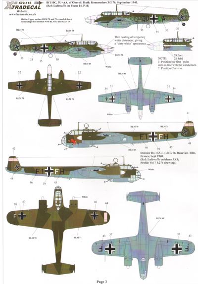 Xtradecal X72118 1:72 Reprinted!! Battle of Britain 70th Anniversary 2010