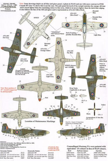 Xtradecal X72131 1:72 P-51D Mustang Mk.IV in RAF service