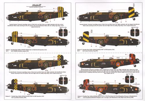 Xtradecal X72133 1:72 Handley-Page Halifax B.Mk.I/Mk.II and B.Mk.III