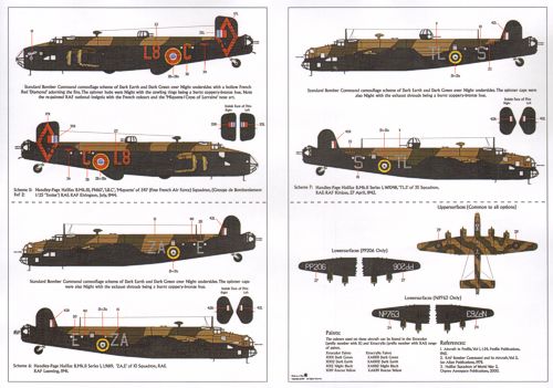 Xtradecal X72133 1:72 Handley-Page Halifax B.Mk.I/Mk.II and B.Mk.III