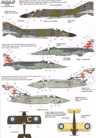 Xtradecal X72138 1:72 RAF History 41 Sqn Pt 1