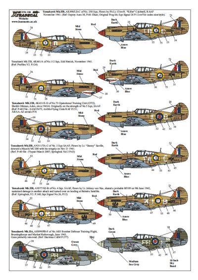 Xtradecal X72139 1:72 Curtiss P-40B Tomahawk