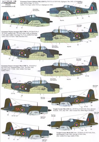 Xtradecal X72140 1:72 Re-printed Yanks with Roundels