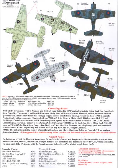 Xtradecal X72140 1:72 Re-printed Yanks with Roundels