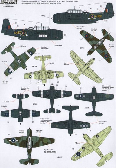 Xtradecal X72142 1:72 REPRINTED!! Yanks with Roundels Part 3 U.S