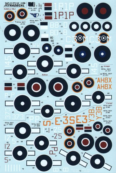 Xtradecal X72142 1:72 REPRINTED!! Yanks with Roundels Part 3 U.S