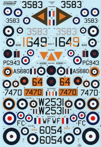 Xtradecal X72143 1:72 Commonwealth Trainers