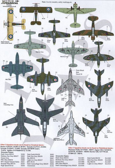 Xtradecal X72150 1:72 RAF No 2 Squadron History 1920-2002