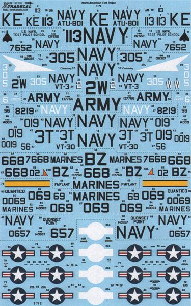 Xtradecal X72159 1:72 North-American T-28B/T-28C Trojan