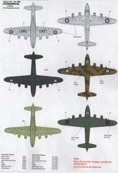 Xtradecal X72163 1:72 Short Sunderland Mk.I