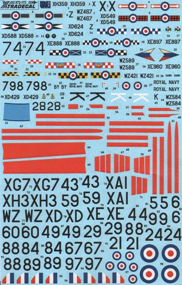 Xtradecal X72172 1:72 de Havilland Vampire T.11 UK Part 1