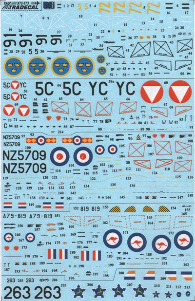 Xtradecal X72173 1:72 de Havilland Vampire T.55 Overseas Operators Part1
