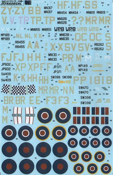 Xtradecal X72179 1:72 REPRINTED!! Hawker Typhoon Mk.IB